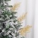 thumbnail image 2 of Nvzi 24 tallos de pino artificiales con purpurina para Navidad, para rellenar adornos de árboles de Navidad, coronas de Navidad, y decoración del hogar (plata), 2 of 5