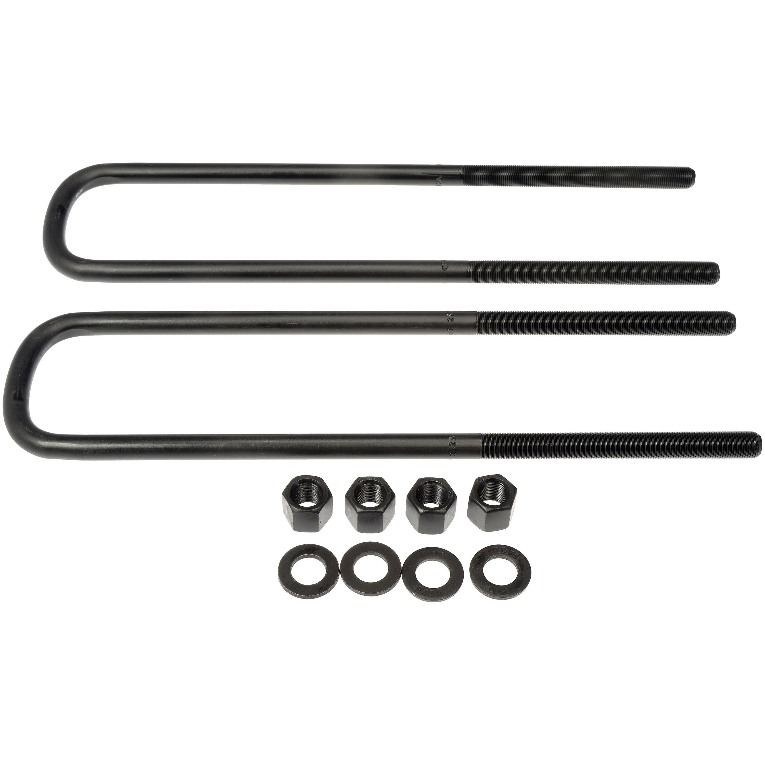 Dorman 929-807 Rear Leaf Spring Axle U-Bolt Kit for Specific Ford Models, Semi-Gloss Black
