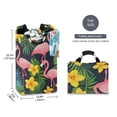 thumbnail image 2 of Yayeee Freestanding Laundry Hamper with Handle Collapsible Large Storage Basket for Clothes, Flamingo Pattern, 2 of 7