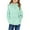 Mint Green, variant on FamilyThread Children's Hooded Sweatshirt Pullover Sweatshirt Soft Fuzzy Fleece Jacket with Pocket for Girls For 3-14Y