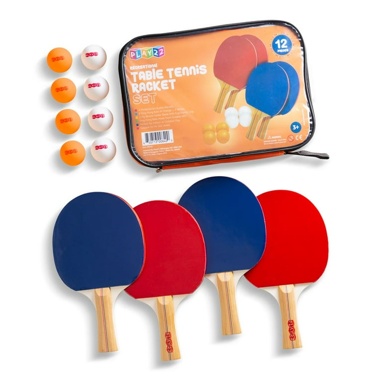  JP WinLook Ping Pong Paddles Set of 4 - Portable Table Tennis  Paddle Set with Ping Pong Paddle Case & 8 Ping Pong Balls. Premium Table  Tennis Racket 4 Player