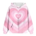 thumbnail image 5 of eczipvz Cute Hoodies for Girls Girls Oversized Hoodies Pullover Sweatshirts Causal Hoodie Aesthetic Drop Shoulder Soft Hoodie Girls Fashion Fall Winter Outfits Clothes Pink,1-2 Years, 5 of 5