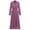 Purple, variant on OBEEII Women Fall Winter Dress Loose Fit Daily Outfits Swiss Dot Long Maxi Dresses Comfy Solid Color Black Swing Dress 2024