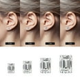 thumbnail image 4 of Turandoss S925 Sterling Silver Stud Earrings for Women 2Ct Cubic Zirconia Emerald Cut Simulated Diamond Hypoallergenic Jewelry Gifts for Women Mom, 4 of 8