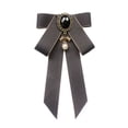 thumbnail image 3 of Segolike Bow Tie Ribbon Brooch Bowknot Shirt Tie Bowknot Bow Tie Costume Accessories Ladies Gift Necktie Bow Brooch for Suit Women DIY Gray, 3 of 8