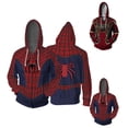 thumbnail image 2 of Spider Hero Hoodie Jacket, Superhero Zip Up Hoodie, Graphic Hooded Sweatshirt, Unisex Cosplay Jacket for Halloween Party, Costume Events & Streetwear, 2 of 4