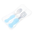 thumbnail image 4 of 1 Set Baby Eating Utensils With Silicone Handle Safe And Smooth Tableware, 4 of 9