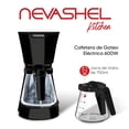 thumbnail image 2 of Cafetera De Goteo Programable Nevashel Kitchen AD-19 De 12 Tazas, 900w Con Filtro Permanente Reutilizable Pantalla Digital Temporizador 24h Y Apagado Automático Calentamiento Rapido Hogar Y Oficina, 2 of 6
