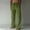 Green, variant on cllios Men's Cotton And Linen Elastic Waist Blended Breathable Comfortable Soft Beach Casual Trousers Full Length Pants