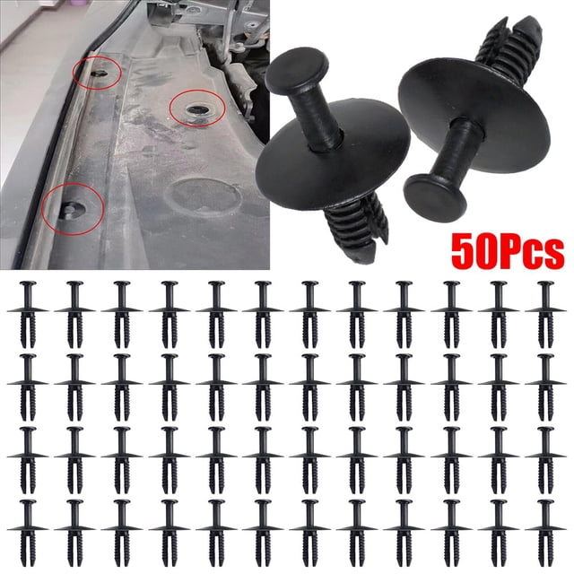 Fender Liner Car Bumper Trim Fits Hole Diameter Front Grille Assembly Of Panels Pressed Expansion Retainer Rivets