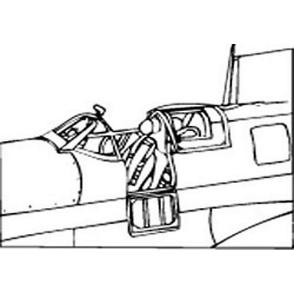 Supermarine Spitfire Mk I, II Vacuform Canopy x2 for Airfix (1/72 model kit accessory)