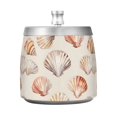 thumbnail image 7 of Yayeee Ashtray with Lid for Cigarette Smokeless Stainless Steel Home Ash Holder, Purple Seashell, 7 of 7