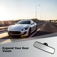 thumbnail image 2 of Anti-Glare Rear View Mirror, Universal Car Interior Mirror, Auto Rearview Mirror with Suction Cup, Adjustable Mirror for Car, SUV, Truck 7.87" / 200mm, 2 of 5