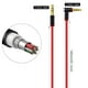 thumbnail image 4 of Sidaley Cable de auriculares en forma de L de 3,5mm, teléfono móvil, tableta, Control de línea, micrófono incorporado, Cable de Cables de audio/vídeo rojo, 4 of 6