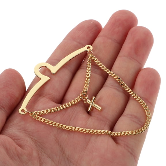 SEWCHICS 2-Pack Copper Tie Clips with Stylish Cross Design for Business, Weddings, Formal Occasions and Everyday Use