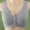 Gray, variant on Front Closure Wireless Bralette for Women Full Coverage Padded Bra No Underwire Plus Size Comfort Sleep Support Bra
