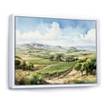 thumbnail image 2 of Designart "Beautiful Vineyard Panorama I" Vineyard Floater Framed Canvas Art Print, 2 of 5
