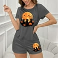 thumbnail image 5 of Uaswgudfs Women's Cotton Blend Pajama Set - Halloween Print, Elastic Waist, 5 of 7