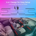 thumbnail image 3 of Wgthhk Exterior Car LED Lights, RGBIC Underglow Car Lights with Wgthhk Interior Car LED Lights with Remote and Control Box, Two-Line Design RGB Car Interior Light with 32 Colors Music Sync, 3 of 4