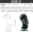 thumbnail image 2 of 2PCS Professional knee braces for knee pain with Adjustable Straps, Compression Support(green), 2 of 6