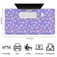 thumbnail image 5 of Long Mouse Pads for Desk,Purple Cartoon Unicorn Rainbow Cloud Desk Mats on Top Of Desks, Desk Mouse Pad Extra Large with 3mm Non-Slip Base and Stitched Edge for Gaming,Work,Home 47.3"x23.6", 5 of 5