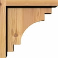 thumbnail image 3 of 5 1/2"W x 10"D x 10"H Mediterranean Smooth Corbel w/Backplate, Western Red Cedar, 3 of 9