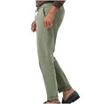 thumbnail image 6 of Dagegui Drawstring Elastic Waist Pants for Men Casual Loose Fit Tapered Pant Lightweight Outdoor Beach Travel Trousers Green M, 6 of 8