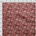thumbnail image 4 of oneOone Georgette Viscose Maroon Fabric Tropical Sewing Craft Projects Fabric Prints By Yard 42 Inch Wide, 4 of 4