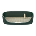 thumbnail image 2 of Dog Toilet Litter Pan, Indoor Outdoor Lavatory Basin, Portable Training Pad Holder Trainer Corner Puppy Potty Tray, 2 of 10