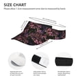 thumbnail image 3 of Kdxio Orchids Flowers Print Sun Visor Hat Golf Visor Adjustable Velcro Outdoor Sports Cap for Men Women, 3 of 7