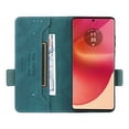 thumbnail image 4 of Flip Case for Motorola Edge 40 Pro/Edge 40 Neo/ 30Ultra 30Pro 30Fusion Edge 5G 2023 Cover Magnetic Wallet with Buckle Card Holder Kickstand, 4 of 6