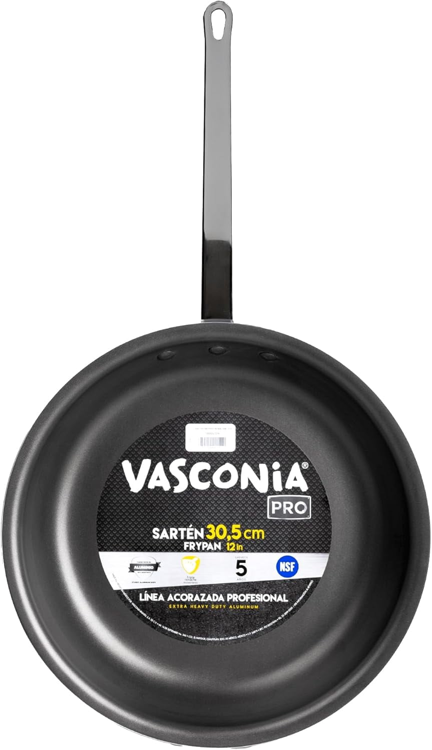 Professional 12 Inch Aluminum Fry Pan Nonstick with Fast Cool Handle for Home and Kitchen Cooking