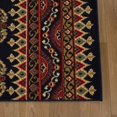 thumbnail image 6 of Intricate Ornamental Eclectic Ultra-Soft Indoor Area Rug or Runner, 3' x 5', Black by Blue Nile Mills, 6 of 6