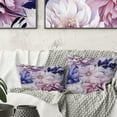 thumbnail image 3 of Designart "Purple Floral Exquisite Elegance II" Floral Printed Throw Pillow, 3 of 5
