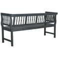 thumbnail image 4 of Safavieh Brentwood Indoor/Outdoor Traditional Acacia Patio Bench, 4 of 6