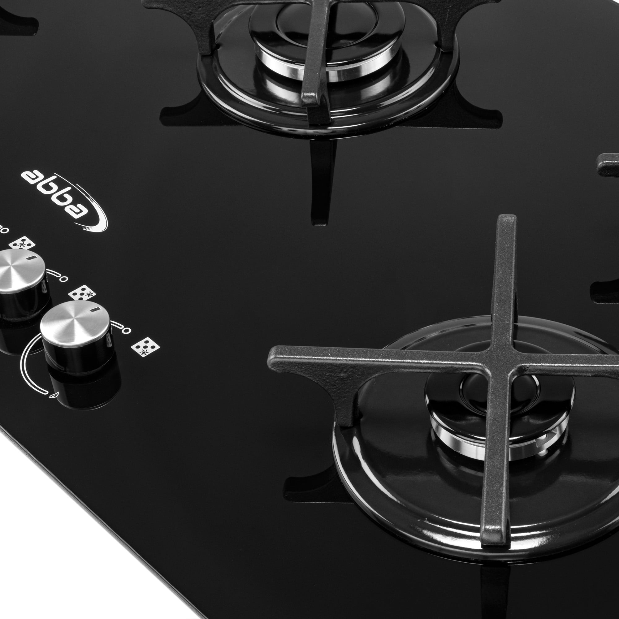 Gas On Glass Cooktop with Sealed Burners, Tempered Glass Table with 1 Ultra Fast Burner, Easy to Clean, 36 in , Abba Appliances