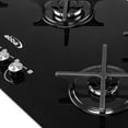 Gas On Glass Cooktop with Sealed Burners, Tempered Glass Table with 1