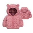 thumbnail image 5 of KAUOD Toddler Zip up Hooded Puffer Jackets Baby Boys Girls Lightweight Winter Outwear Kids Thick Warm Quilted Down Coats, 5 of 6