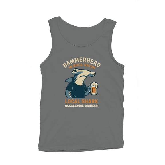 Boca Raton Hammerhead Shark Fun Men's Tank Top
