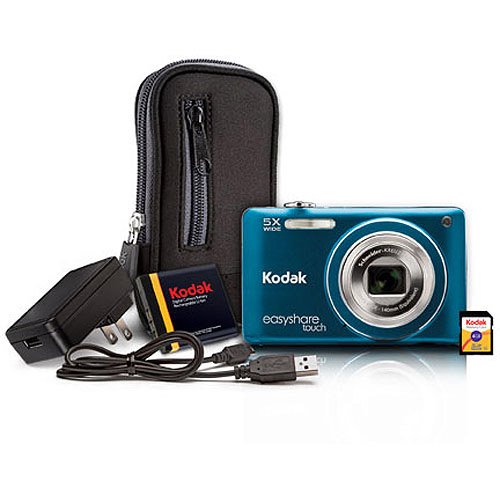 Kodak Easyshare Touch M5370 16MP Digital Camera Bundle w/ 5x Optical