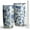 Blue Pioneer Flower, variant on 20 Oz Purple and Grey Abstract Art Artwork Coffee Tumbler Double Wall Insulated Stainless Steel Water Bottle | Metal Reusable Thermoses Flask with Cup Cap | Leak & Sweat Proof with Anti-Dust Lid