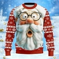thumbnail image 5 of gcong Santa Christmas Sweatshirt for Boys Girls 2025 Funny Christmas Sweatshirts Long Sleeve Crewneck 3D Printed Xmas Holiday Pullover Shirts for Kid Age 3-14, 5 of 5
