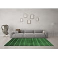 thumbnail image 3 of Ahgly Company Indoor Square Abstract Emerald Green Modern Area Rugs, 3' Square, 3 of 4