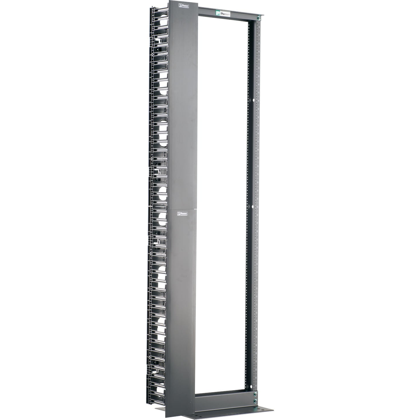 Panduit 2Post Rack with Vertical Cable Management Set
