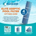 thumbnail image 2 of Hurricane 16 Pack HF7483-04M Elite Aseptic Pool Filter Cartridge Replacement, 2 of 6