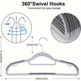 thumbnail image 5 of 10pcs Clothes Hanger For Household Use, No Mark, Shoulder Corner Protection,, 5 of 5