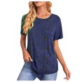 thumbnail image 1 of Ladies Fashion Autumn Winter Solid Color Hooded Striped Button Loose Comfortable Long Sleeve Top Hoodie, 1 of 9