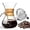 Round-14oz, variant on Waayee Pour over Coffee Maker Set, 14 oz Glass and Stainless Steel Single Cup Coffee Brewer with Reusable Filter, BPA-Free