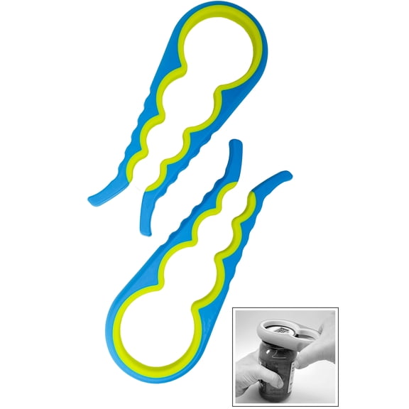 2-Pack Easy Grip and Twist Jar Lid Openers - Grab Tight and Twist Off Bottle Caps and Jar Tops With Ease