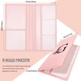 thumbnail image 3 of Yeecase Soporte Para Registro Y Seguro De Auto Porta Documentos De Auto Con Cierre Rosa Con Letras Funda Billetera Auto Vehículo Accesorios Para Auto Para Mujeres Y Hombres, 3 of 5
